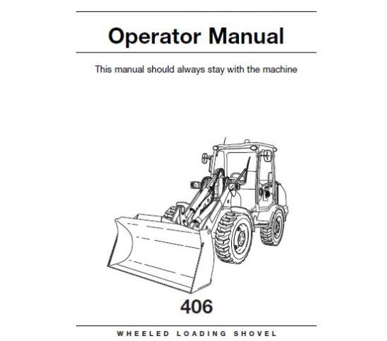 JCB 406 Wheeled Loader Operators Manual Service Repair Manuals PDF