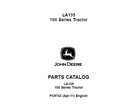 Parts Manual John Deere 100 Disc pc1385