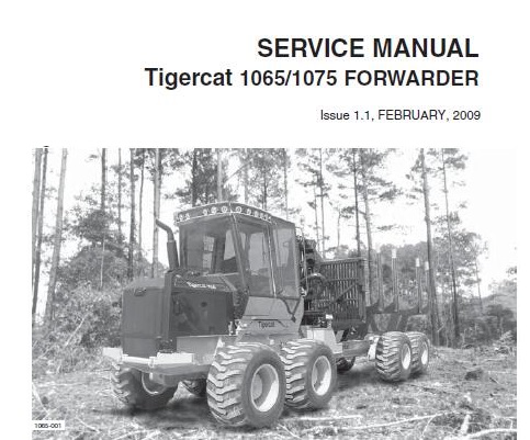 Tigercat Forwarder Service Repair Manual Service