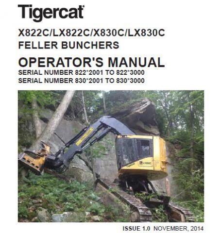 Tigercat X C Lx C X C Lx C Feller Buncher Operators Manual