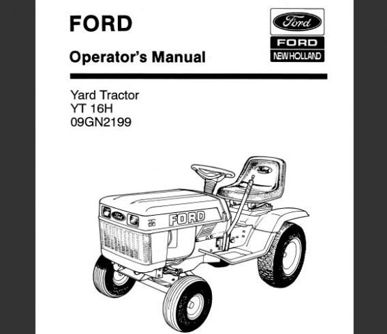 023 Ford YT 16H Yard Tractor Operator’s Manual (Model 09GN2199 ...